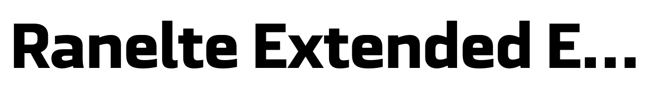 Ranelte Extended Extra Bold